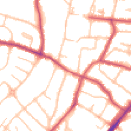 Daytime road noise heatmap for N12 7NU