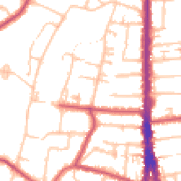 Daytime road noise heatmap for N12 8AN