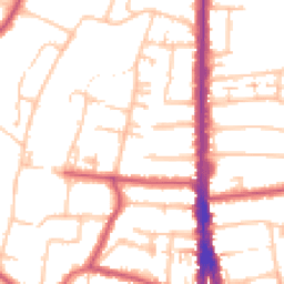Daytime road noise heatmap for N12 8BE