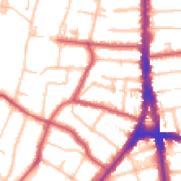 Daytime road noise heatmap for N12 8DP