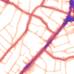Daytime road noise heatmap for N12 8PL