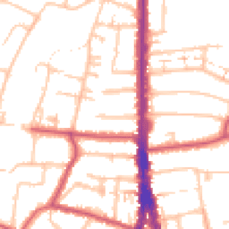Daytime road noise heatmap for N12 8PY