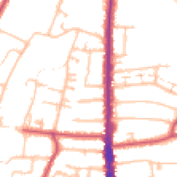 Daytime road noise heatmap for N12 8QL