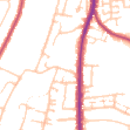 Daytime road noise heatmap for N12 8RH