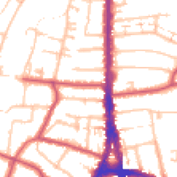 Daytime road noise heatmap for N12 8RT