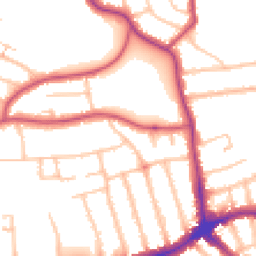 Daytime road noise heatmap for N12 9AN