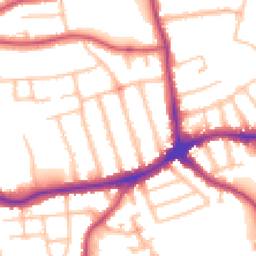 Daytime road noise heatmap for N12 9AU