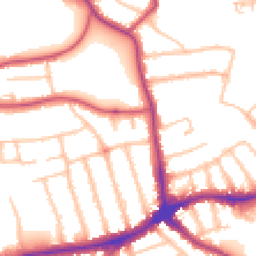 Daytime road noise heatmap for N12 9AW