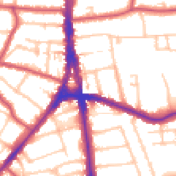 Daytime road noise heatmap for N12 9EP