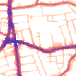 Daytime road noise heatmap for N12 9HA