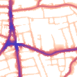 Daytime road noise heatmap for N12 9HJ