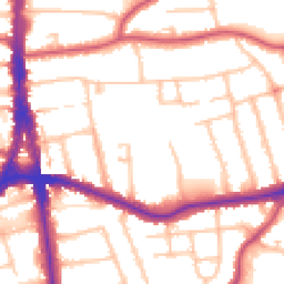 Daytime road noise heatmap for N12 9HN