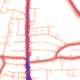 Daytime road noise heatmap for N12 9HW