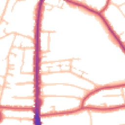 Daytime road noise heatmap for N12 9JT
