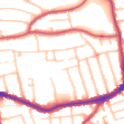 Daytime road noise heatmap for N12 9LE