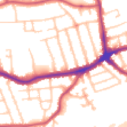 Daytime road noise heatmap for N12 9NJ