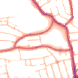 Daytime road noise heatmap for N12 9PE