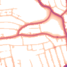 Daytime road noise heatmap for N12 9PJ