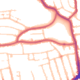 Daytime road noise heatmap for N12 9PL