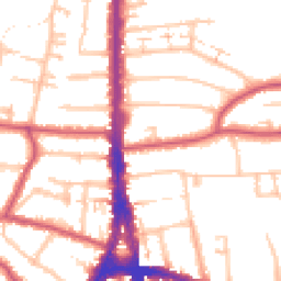 Daytime road noise heatmap for N12 9SS