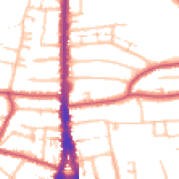 Daytime road noise heatmap for N12 9ST