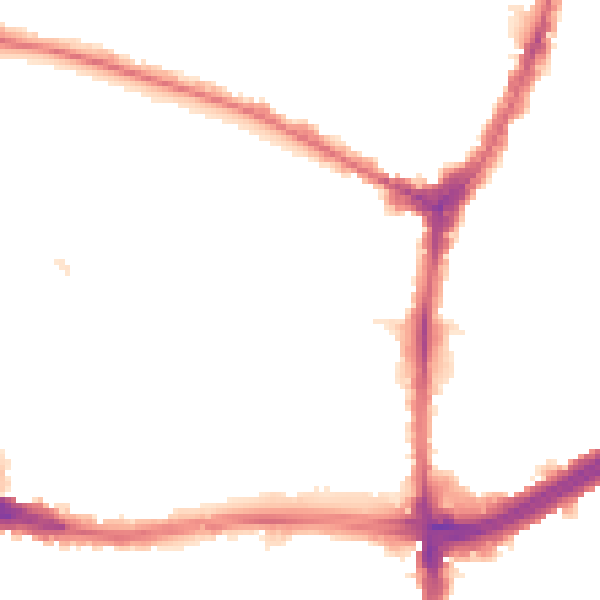 Night-time road noise heatmap for N13 4AF