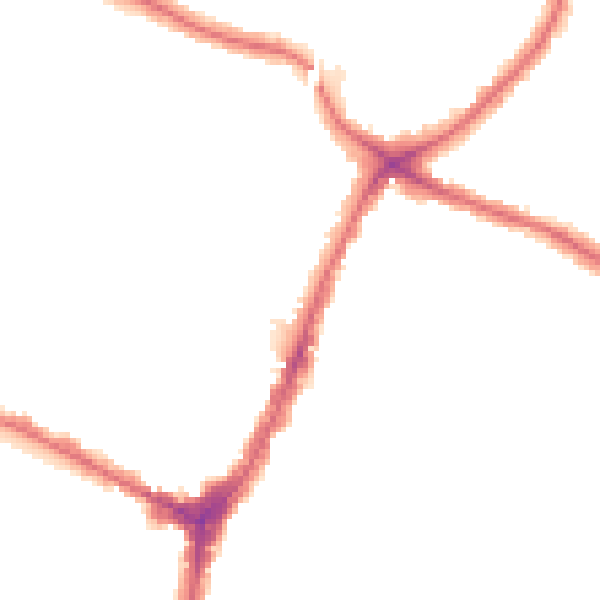 Night-time road noise heatmap for N13 4AG