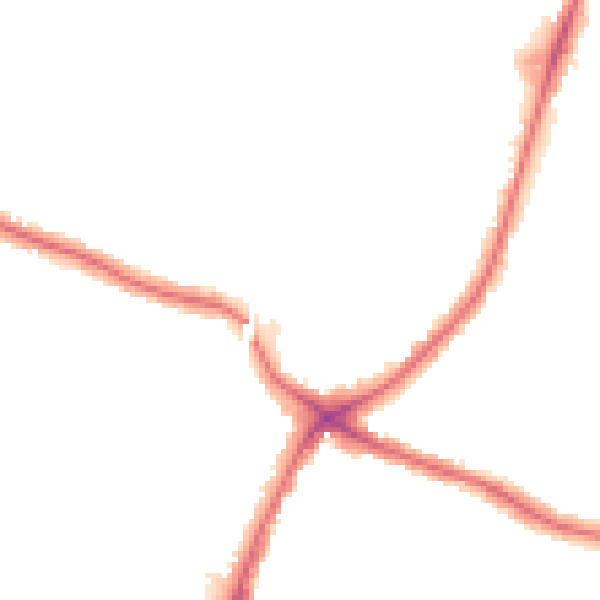 Night-time road noise heatmap for N13 4AQ