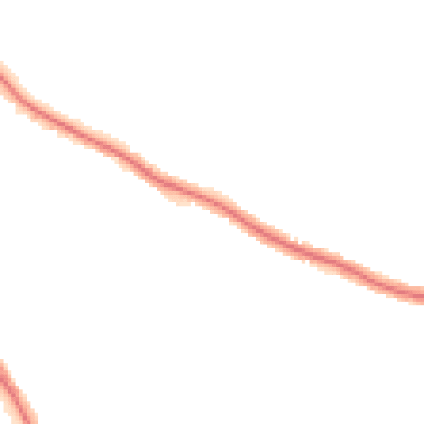 Night-time road noise heatmap for N13 4BE