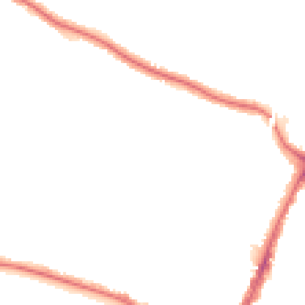 Night-time road noise heatmap for N13 4BG