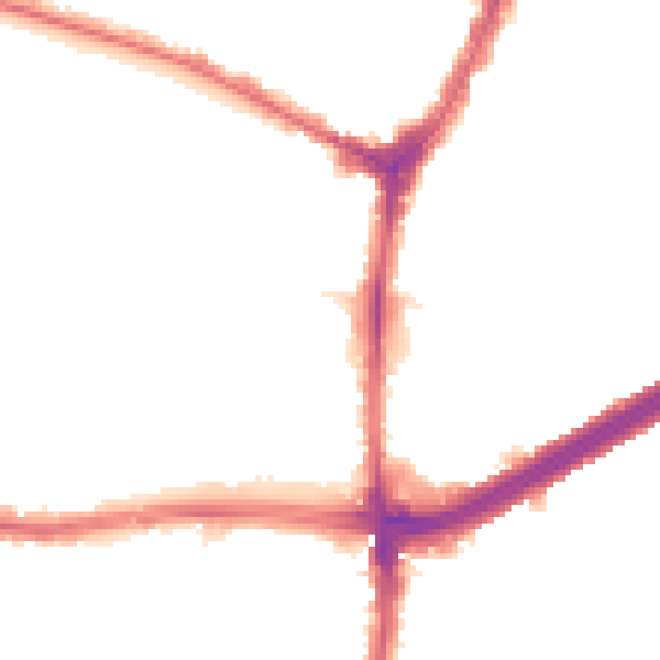Night-time road noise heatmap for N13 4DF