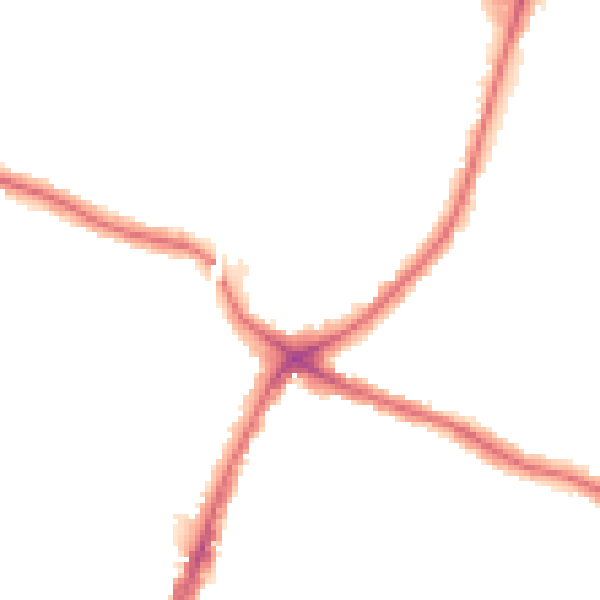 Night-time road noise heatmap for N13 4DJ