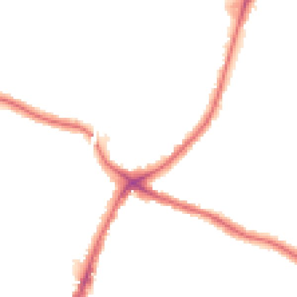 Night-time road noise heatmap for N13 4DP