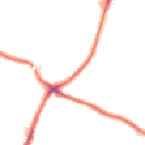 Night-time road noise heatmap for N13 4DR