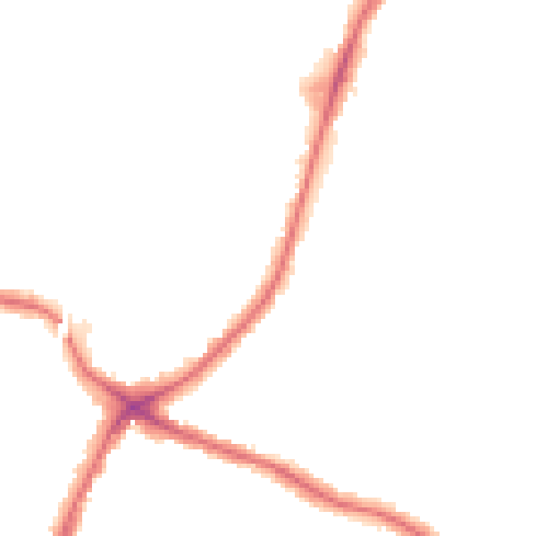 Night-time road noise heatmap for N13 4EJ