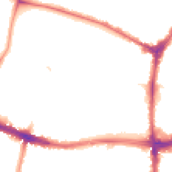 Night-time road noise heatmap for N13 4HD