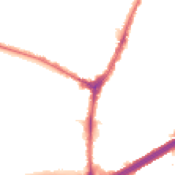 Night-time road noise heatmap for N13 4YD
