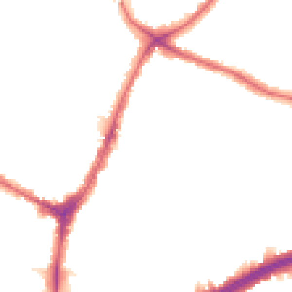 Night-time road noise heatmap for N13 5EP