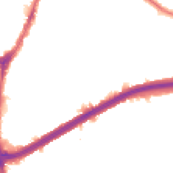 Night-time road noise heatmap for N13 5HT