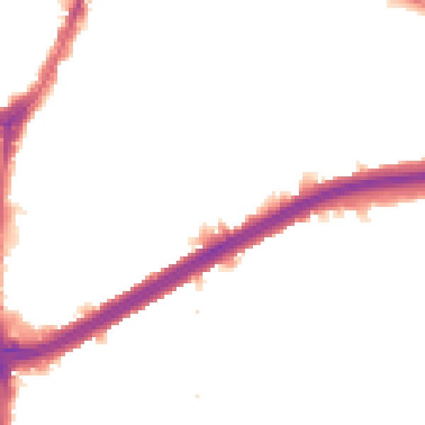 Night-time road noise heatmap for N13 5JE