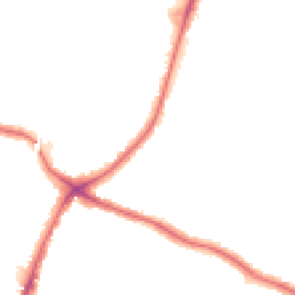 Night-time road noise heatmap for N13 5RT
