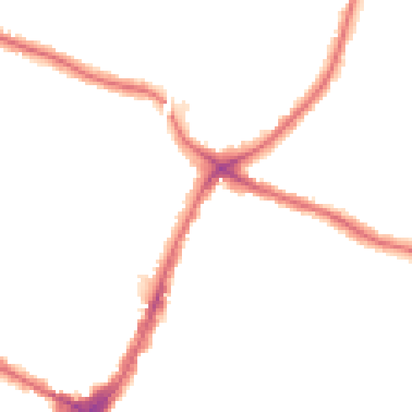 Night-time road noise heatmap for N13 5XD