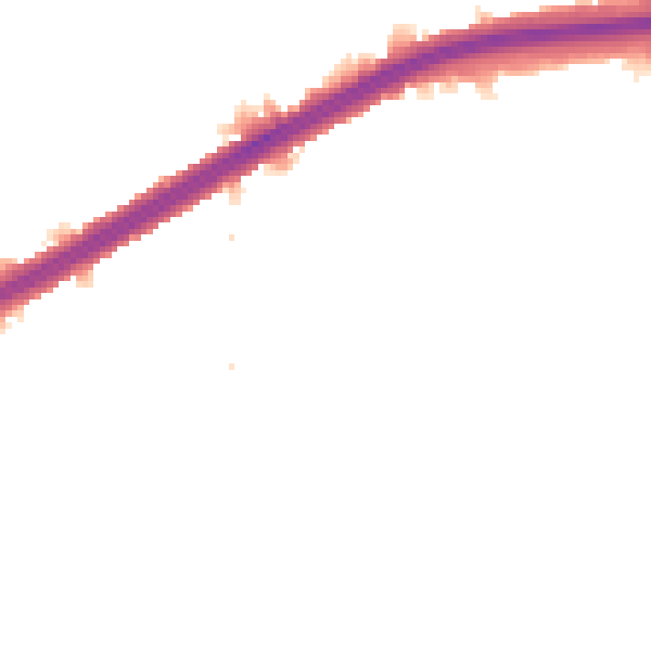 Night-time road noise heatmap for N13 6DQ