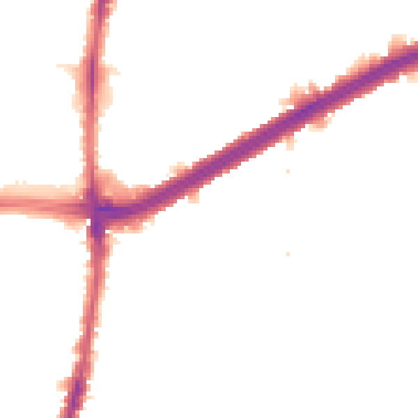 Night-time road noise heatmap for N13 6EZ