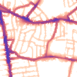 Daytime road noise heatmap for N15 3AB