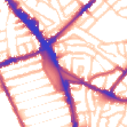 Daytime road noise heatmap for N15 3AF