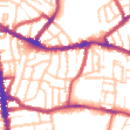 Daytime road noise heatmap for N15 3AJ