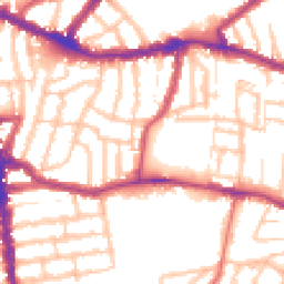 Daytime road noise heatmap for N15 3AS