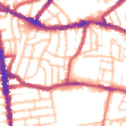 Daytime road noise heatmap for N15 3AU