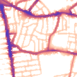 Daytime road noise heatmap for N15 3BB